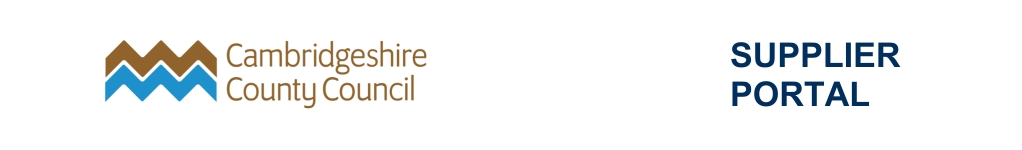 Cambridgeshire County Council - e-Tendering System