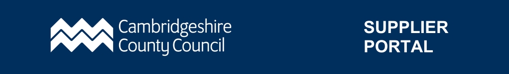 Cambridgeshire County Council - e-Tendering System