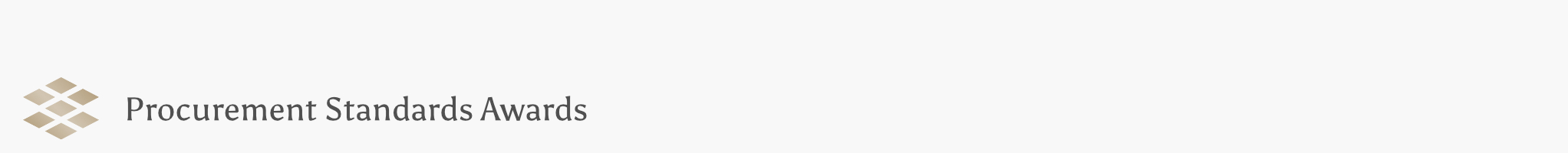 Procurement Standards Awards